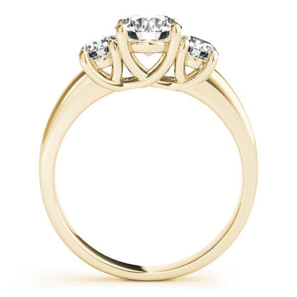 Three Stone Engagement Ring For Women In Platinum - 2CT DE/VS Lab Grown Diamond