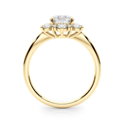 Lab-Grown Diamond Halo Engagement Ring in Platinum