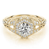 3.00Ct DE/VS Lab Grown Round Diamond Halo Engagement Ring 18K Rose Gold