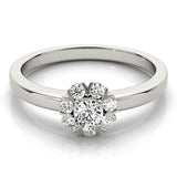 Lab-Grown Diamond Halo Engagement Ring in 18K Yellow Gold –UK Made
