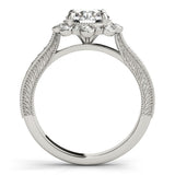 Lab-Grown Diamond Halo Engagement Ring