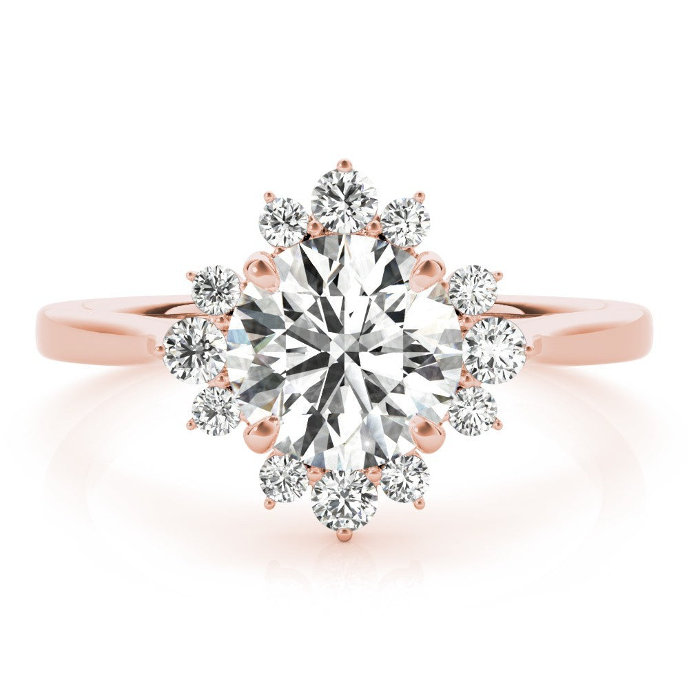 Lab-Grown Diamond Halo Engagement Ring