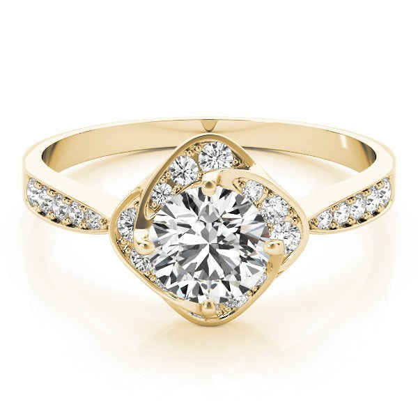 Lab-Grown Diamond Halo Engagement Ring