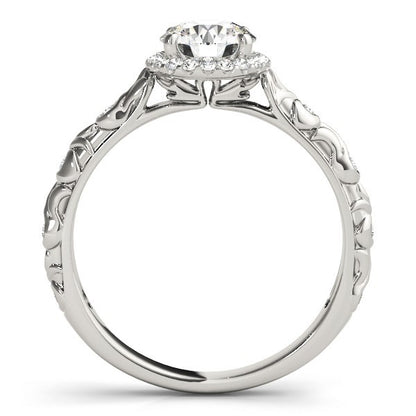  Lab Grown Diamond Halo Engagement Ring