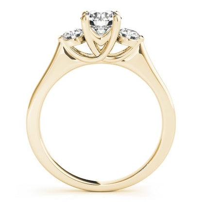 Lab Grown Diamond 3 Stone Engagement Ring For Women 2CT DE/VS In Platinum