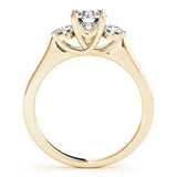 Lab Grown Diamond 3 Stone Engagement Ring For Women 2CT DE/VS In Platinum