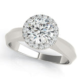  Lab-Grown Diamond Halo Engagement Ring