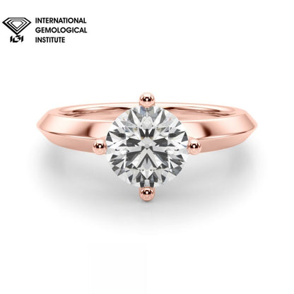 IGI Certified D/VS 2.00ct Lab Grown Diamond Solitaire Engagement Platinum Ring