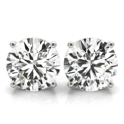 Natural Diamond Stud Earring For Women Uk Hallmarked 0.20CT - 2.00CT