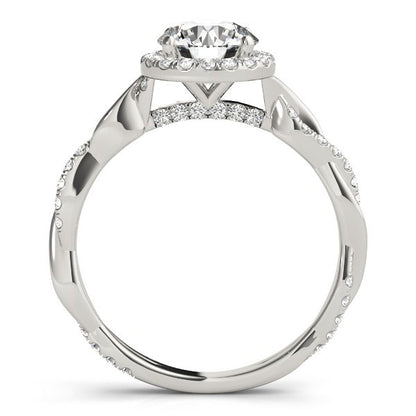 Lab-Grown Diamond 2.00 CT DE/VS Halo Engagement Ring in Platinum