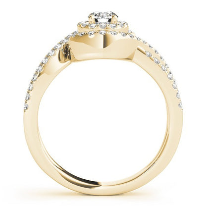 2.00Ct Round Lab Grown Diamond Halo Engagement Ring