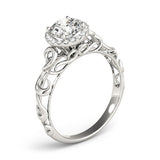 Lab-Grown Diamond Halo Engagement Ring