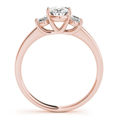 Luxury! DE/VS 2.00CT Lab Grown Oval Cut Diamond Trilogy Engagement Ring Platinum