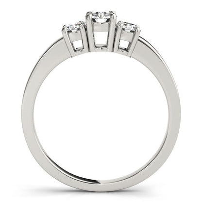 Lab Grown Round Diamond 3 Stone Engagement Ring Platinum - 0.50Ct - 2.00Ct