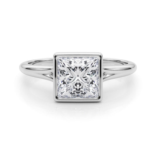IGI 3CT E/VS Princess Cut Lab Grown Solitaire Diamond Engagement Ring - Platinum