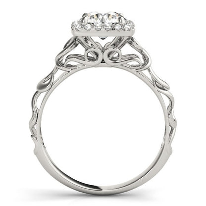 Lab-Grown Diamond Halo Engagement Ring