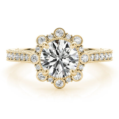  Lab-Grown Diamond Halo Engagement Ring