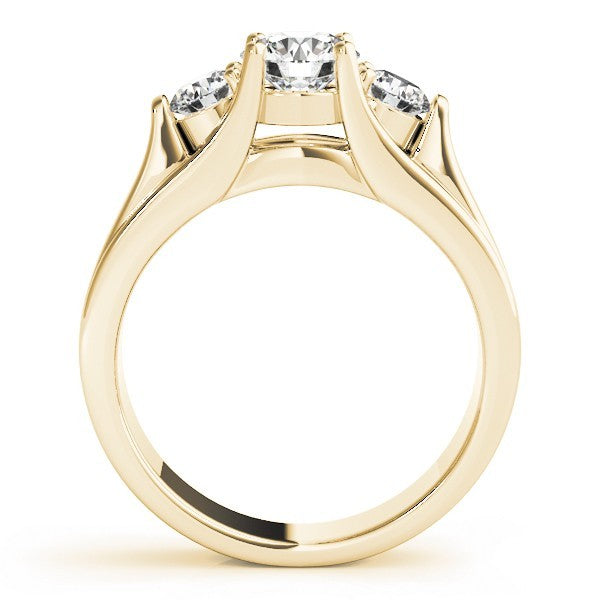 2.00Ct Lab Grown Round Diamond 3 Stone Engagement Ring Platinum