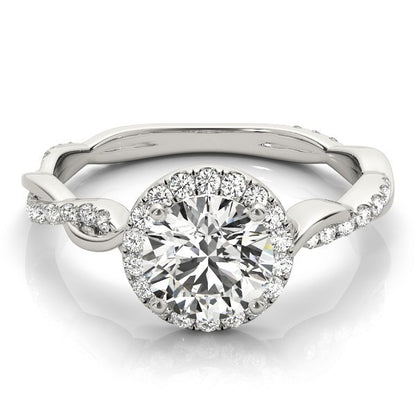Lab-Grown Diamond 2.00 CT DE/VS Halo Engagement Ring in Platinum