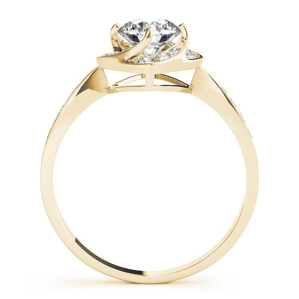 Lab-Grown Diamond Halo Engagement Ring