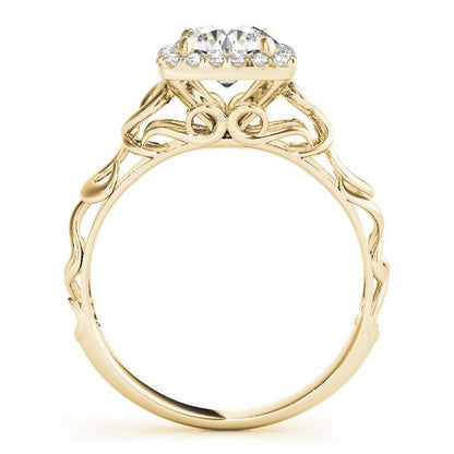Lab-Grown Diamond Halo Engagement Ring