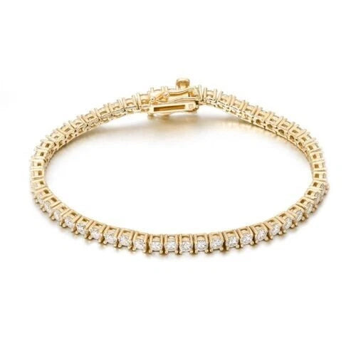 Natural Round Cut Diamond Tennis Bracelet