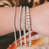 Lab Grown Diamond Tennis Bracelet for Women, 2.50Ct – 8.00Ct, D/VVS Quality, 7" Length
