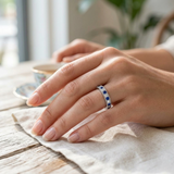 Diamond Band Ring, Natural Diamond Ring, Gemstone Ring