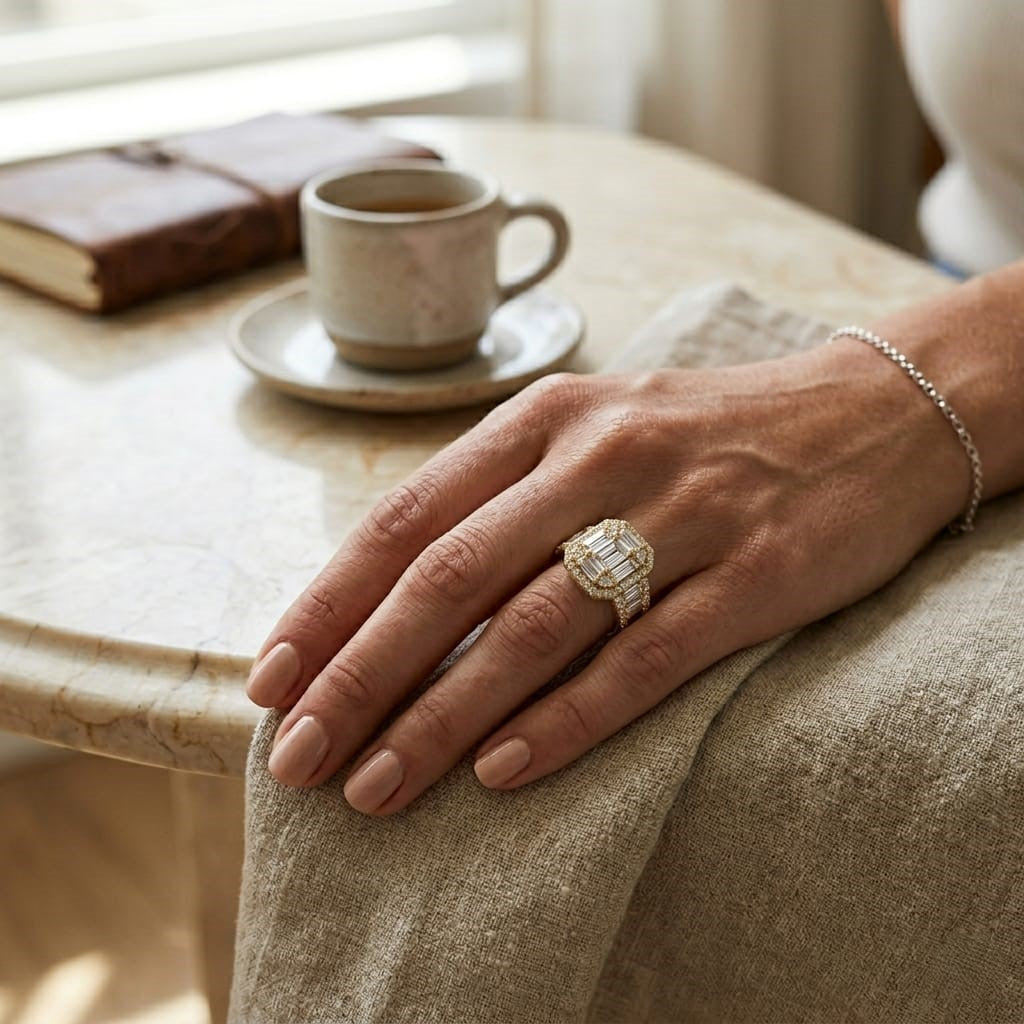 Designer Ring, Cocktail Ring, Modern Jewelry