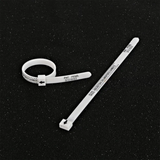 Bague de mesure ajustable pour une mesure précise des doigts – A à Z+9 – Bague réutilisable en plastique pour hommes et femmes