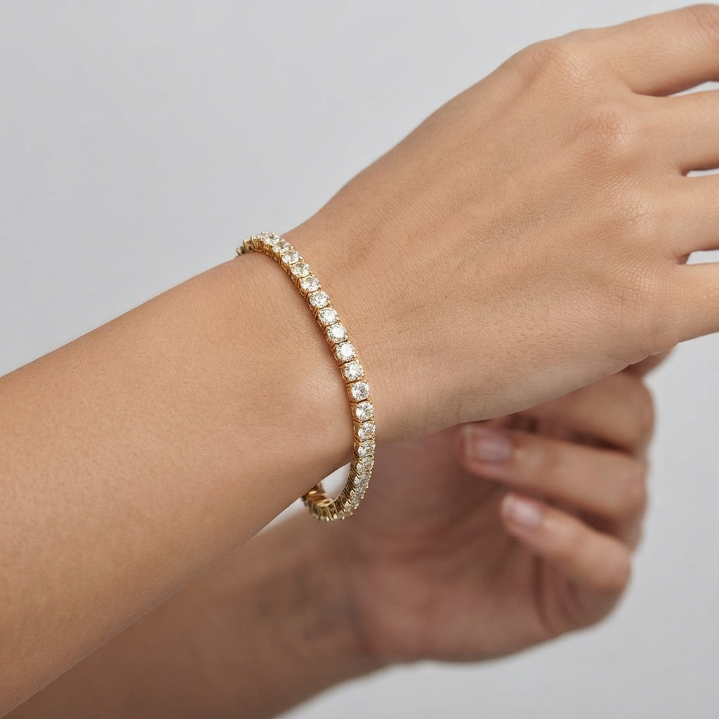 3ct D/VS Lab Grown Diamond Tennis Bracelet for Women – Platinum