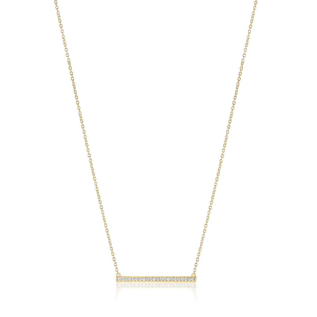 0.20Ct Lab Grown Diamond Bar Necklace Pendant
